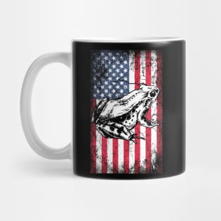 Patriotic Frog American Flag Mug